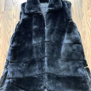 Neiman Marcus died rabbit vest